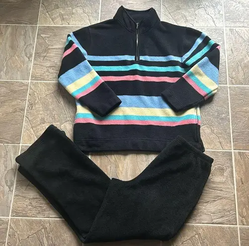 Catalina Vintage Striped Terrycloth Multicolor Tracksuit Size Medium