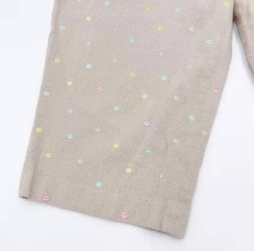 ep pro Women's Tan Multicolor Dotted Crop Capri Golf Pants Size 12