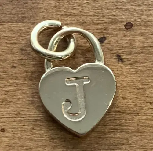 Juicy Couture Retro  Juicy J Heart Initial Personalized Monogram Charm Keychain - Image 1