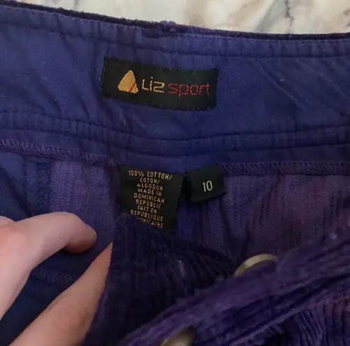 Liz Sport Vintage 80s Deep Purple Corduroy Shorts