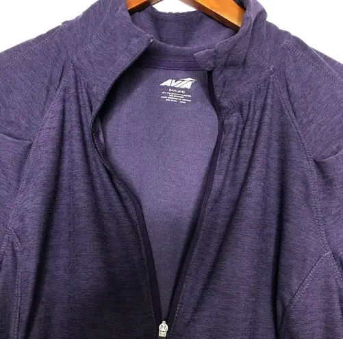 Avia 1/4 Zip Athletic Top Purple Small
