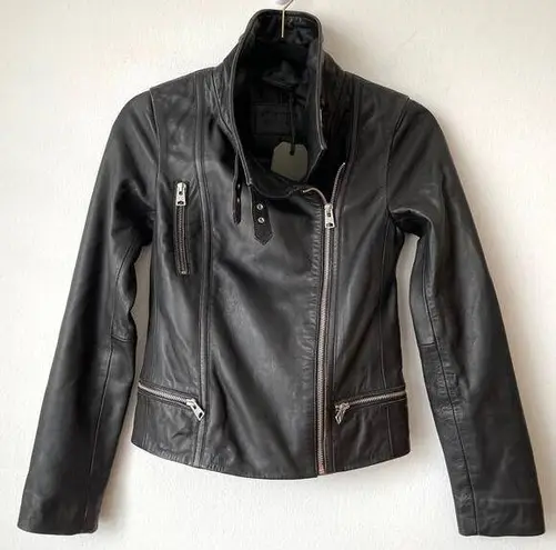 ALLSAINTS NWT All Saints Bales Biker Leather Jacket Women's XS