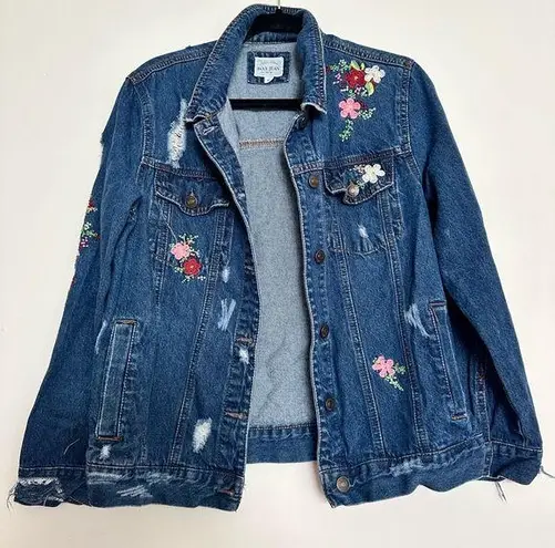 Wax Jean Wax Jeans embroidered denim jacket