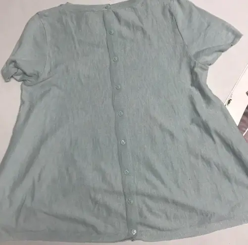 Moth by Anthropology Short Sleeves Floaty Knit Sweater NWT