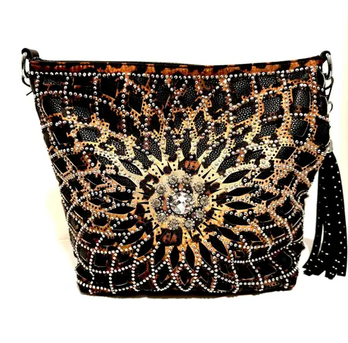 Sparkling Leopard Purse Multi
