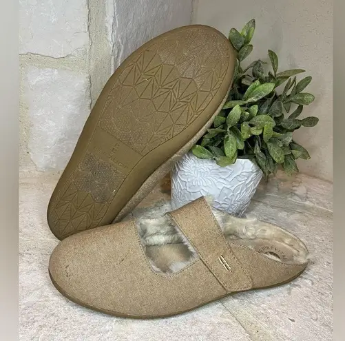 REVITALIGN Oceanside Camel Comfort Slipper sz 12 Tan