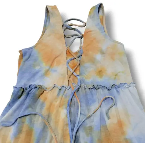 Stitch & Pine Dress Size Medium Women's Sleeveless Dress A-Line Dress Tie Dyed Dress