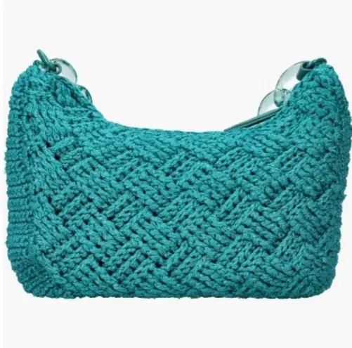 Kurt Geiger  Crochet Crossbody Bag Emerald Green