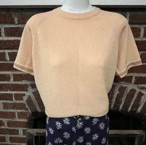 VINTAGE 70's designers dayfarer crewneck sweater Yellow Size M