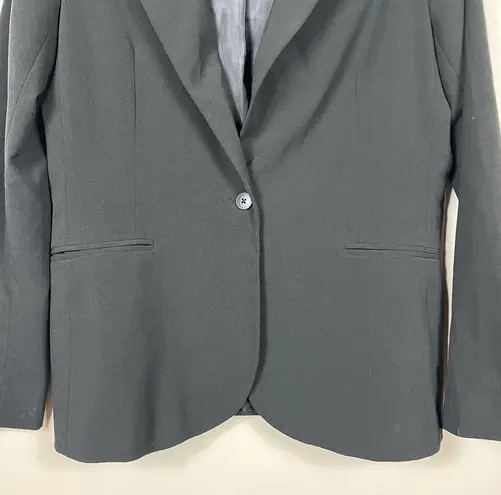 Norma Kamali Suit Jacket Blazer Single Breasted Size 18 Black Notched Lapel