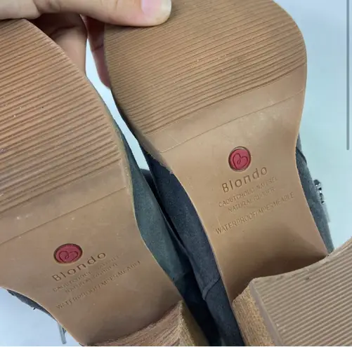 Blondo Nada Gray Waterproof Knee High Boot Size 5.5