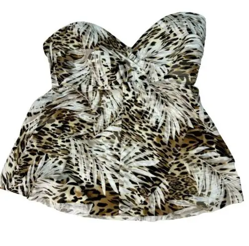 MiracleSuit  Animal Print Bathing Suit Top