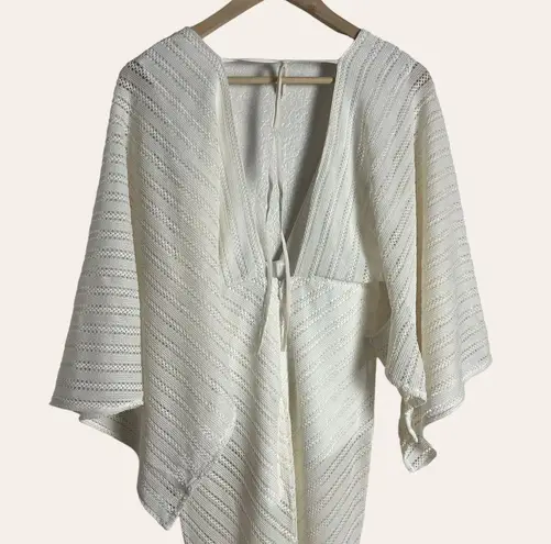 Michael Costello x Revolve Serinda White Bodysuit Maxi Dress Size XS