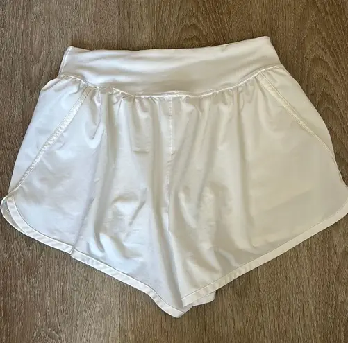 Aerie White Athletic Shorts