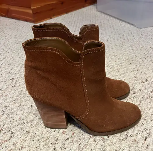 Brown Booties Size 8