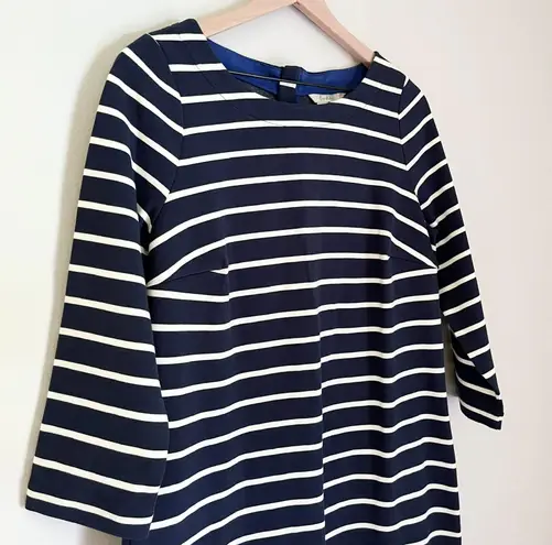 Boden USA Boden Women’s Striped 3/4 Sleeve Midi Dress Blue White Size 10