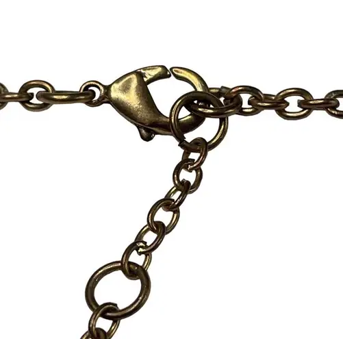 Vintage Milk Glass Bib Necklace Statement Jewelry Mid Century Modern MCM u Gold