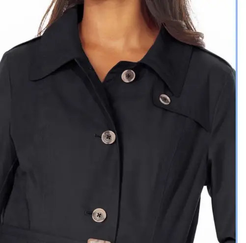 Pendleton Black Waterproof Longline Belted Trench Coat Jacket Size Small NWT