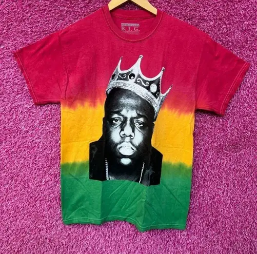 The Notorious BIG King of New York Rap Tricolor Dip-Dye Med