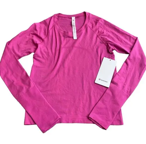 Lululemon  Women’s Size 6 Long Sleeve Swiftly Tech Sonic Pink Race Length New