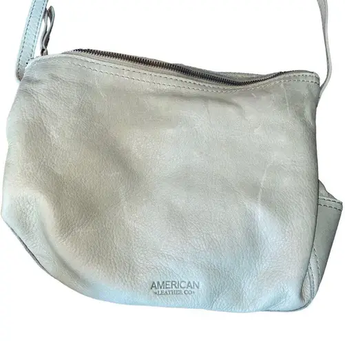 American Leather Co. Crossbody Boho Indie Bag Adjustable strap mint green