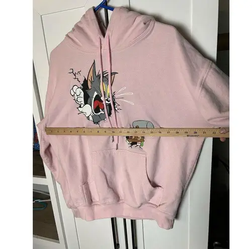 Tom & Jerry Women’s Pink Hoodie Size Small (Medium)