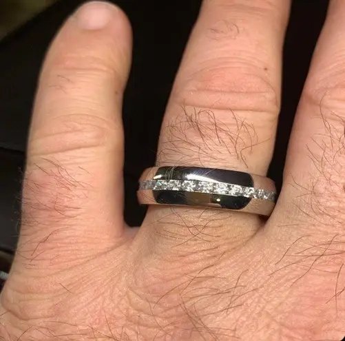 Men's Women's 8mm Stainless Steel Ring Silver