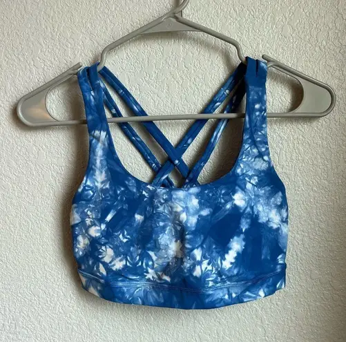 Lululemon  Energy Bra Shibori
Shibori Varsity Blue White