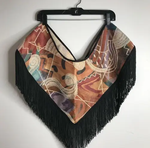 Crazy Quilt Shawl/Collar, Handmade, One