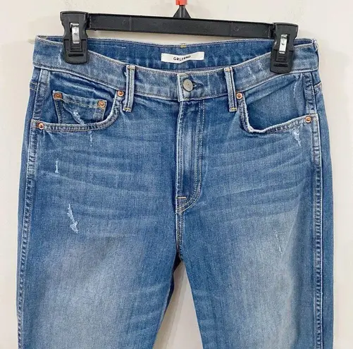 GRLFRND Naomi High Rise cropped distressed Jeans in I will survive wash size 29