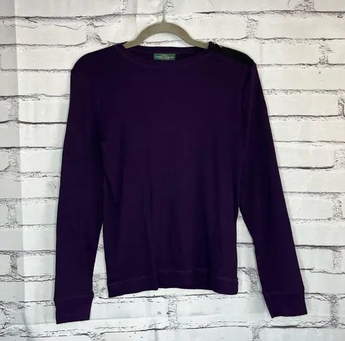 Vintage Lauren Jeans Co Ralph Lauren Purple Longsleeve Y2K Streetwear Top S Tee