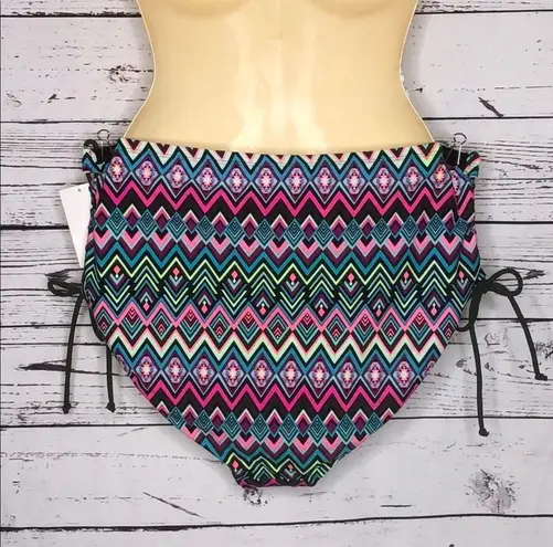 Allure by IMG NWT Size 3 (22/24) Geometric Print Bathing Suit Swim Brief Bottom