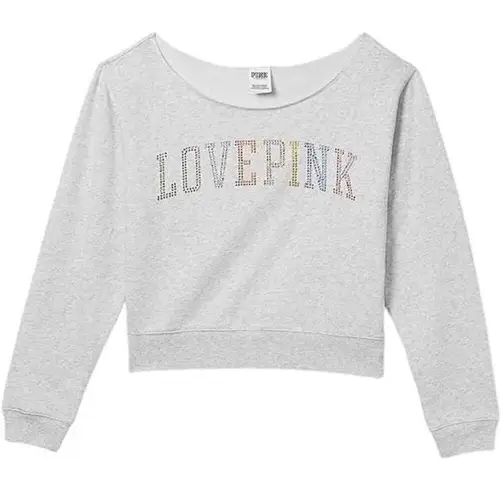 PINK - Victoria's Secret Victoria Secret Bling Bling Cropped Sweatshirt