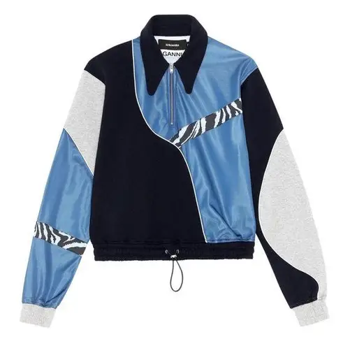 Ganni x Ahluwalia Cloudburst Colorblock Track Jacket size 42 US size 12 M-L-XL