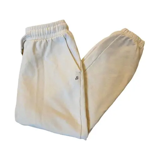 We Wore What NWT Women's XS Off White Jogger Style Sweatpants Pants Workout Gym