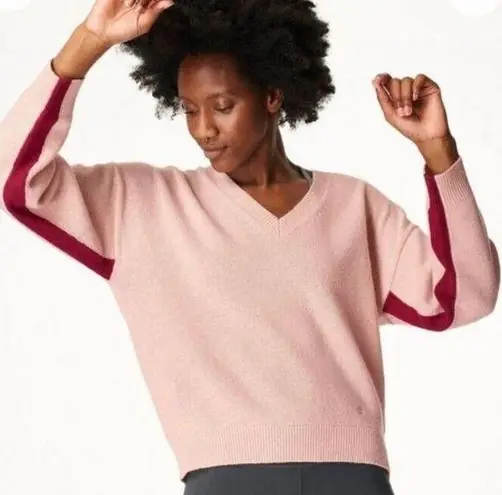 Sweaty Betty  Recline 100% soft Italian Wool Relaxed Fit Jumper