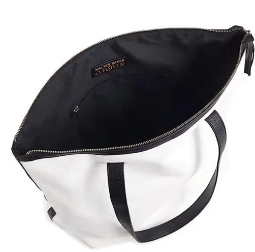 Walter Baker NWT Carly Bag, Canvas Vegan Leather Tote, New w/Tag Retail $198