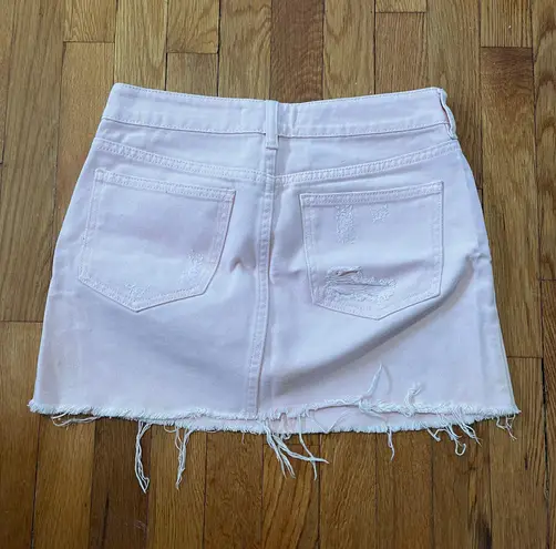 PacSun Pink Jean Mini Skirt