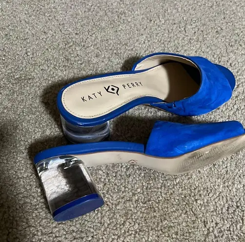 Katy Perry Blue Suede Shoes