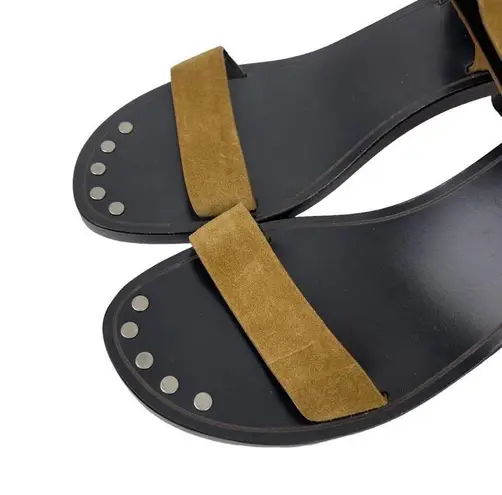 Isabel Marant New Jaeryn Suede Leather Ankle Strap Sandals Brown Size 41 USA 11