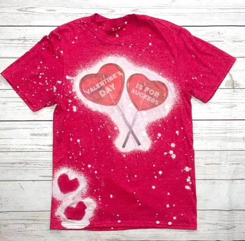 Valentine’s Day Bleach Boutique Shirt Sz Small Red