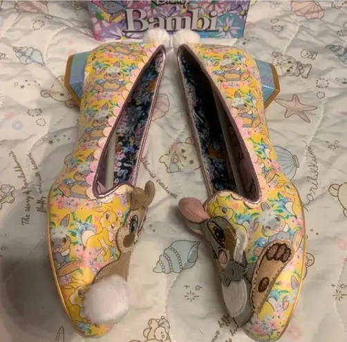 Irregular Choice NEW Disney Bambi Flats w Thumper Yellow Size 10 227 17 Off Retail New With Tags From Mia