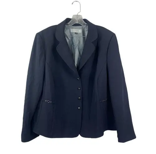 Tahari Arthur S. Levine Women's Navy Blue Jacket & Skirt Set Size 18W