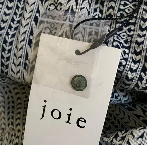 Joie  Jade Linen Blend Dolman Button Cuff Sleeve Eyelet Hem Babydoll Dress XXS