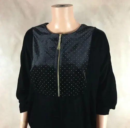 T Tahari Tahari Studded Velvet Top NWT SMALL