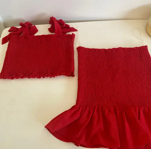Showpo 2 Piece Red Set