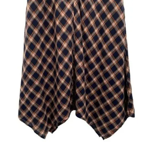 Sundance Town & Country Asymmetrical Plaid Midi Dress