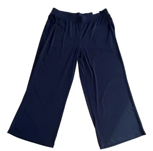 Lane Bryant  navy blue pull on wide leg pants NEW with tags, size 18/20