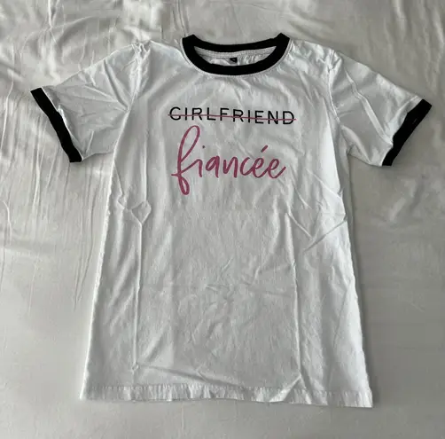 Miss To Mrs White Girlfriend To Fiancé T-Shirt