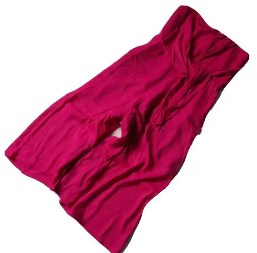 Maeve NWT Anthropologie Brin in Rose Pink Strapless Wide Crop Leg Jumpsuit 8